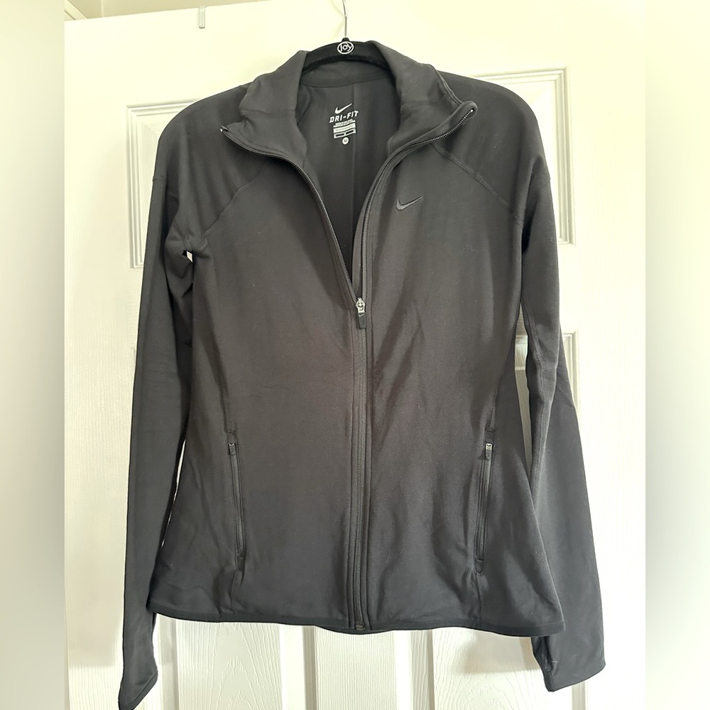 Nike Black Dri-Fit Zip Up Jacket, M